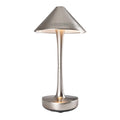 **Lampa stołowa z metalowym kloszem i regulowanym oświetleniem**